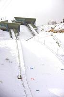 lugar de salto de esquí. foto