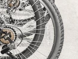 grupo de ruedas traseras de bicicleta con cambio trasero