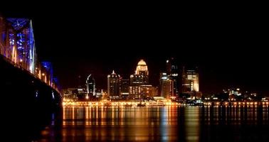 Louisville, Kentucky skyline at night photo