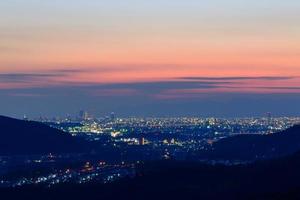 The City of Nagoya at dusk