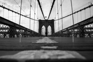 puente de brooklyn de la ciudad de nueva york foto