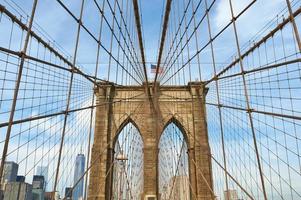 Puente del puente de Brooklyn, Nueva York foto
