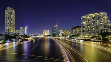 Bangkok City at night time photo
