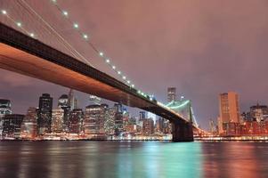 puente de brooklyn de la ciudad de nueva york foto