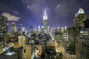 Manhattan de noche foto