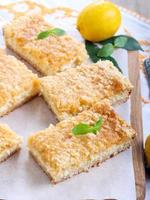 Lemon cheesecake bars photo