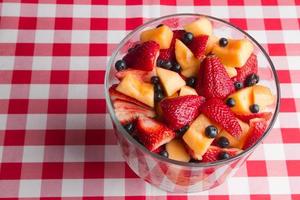 Fixed Fruit on Red Gingham
