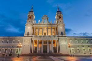 Almudena cathedral in Madrid, Spain. photo