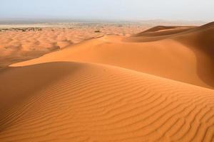 Sand dunes in the Sahara Desert, Merzouga, Morocco photo