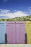 Beach huts in Zeeland photo