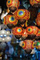linternas de mosaico turco tradicional foto