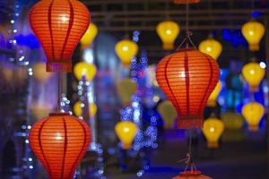 linternas asiáticas en festival de linternas foto