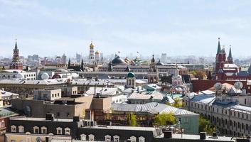 centro histórico de la ciudad de moscú con el kremlin