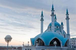 Mezquita "Kul Sharif" en el Kremlin de Kazán, Tatarstán, Rusia foto