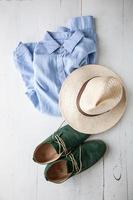 Set of various clothes and accessories for men photo