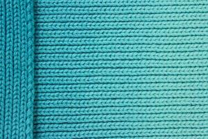Turquoise wool background with layered side piece