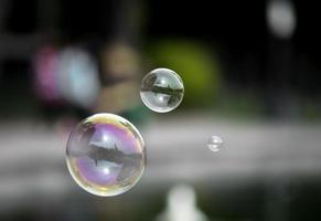 burbujas de jabón volando