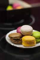 Sweet and colourful french macarons