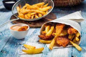 Fish & Chips served in the newspaper photo