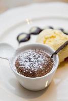 chocolate fondue sweet dessert photo