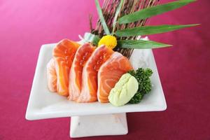 sashimi de salmón foto