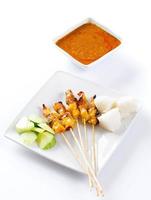 Chicken satay or sate photo