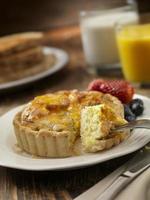 Cheese Quiche with Fresh Fruit