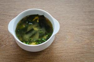 Japanese miso soup photo