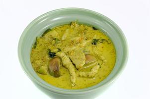 Green curry with chicken photo