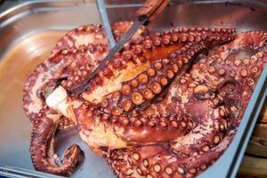 Cooked octopus