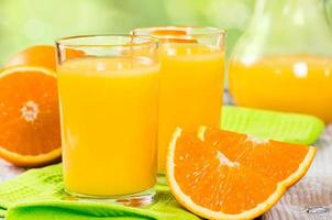 jugo de naranja fresco foto