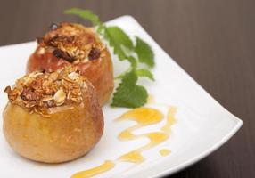 Baked apples . photo