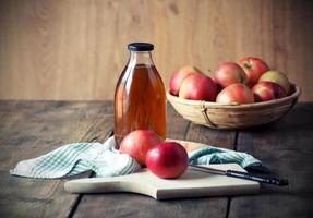 Apples and Apple Juice. photo