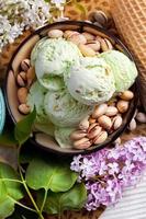 pistachio ice cream photo