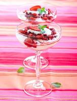 Strawberry and cream trifle photo
