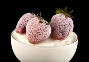 ice-cream with a strawberry photo