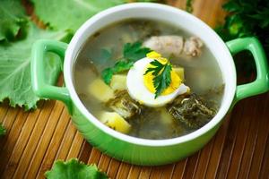 soup with sorrel photo