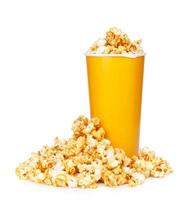 Popcorn in fast food drink cup photo