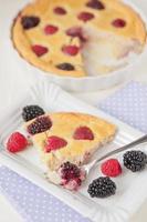 Clafoutis with fresh berries