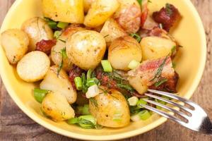 close up potatoes salads