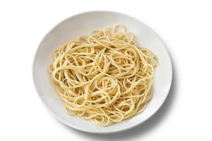 Plate of Spaghetti - Isolated photo