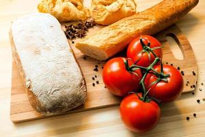 tomatoes, bread and spices