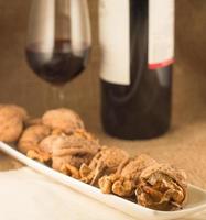 walnuts and red wine
