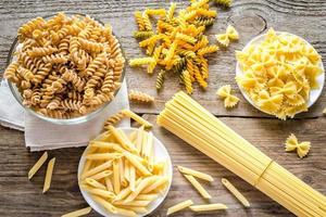 Various types of pasta photo