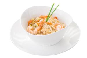 Seafood udon in bowl