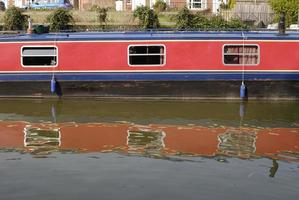 Narrowboat at Hungerford. Berkshire. England photo