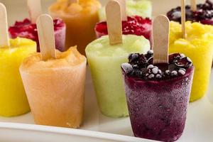 paletas heladas de puré de frutas frescas caseras