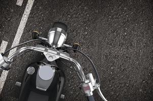 motocicleta en el camino