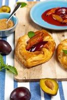 Plums pastries