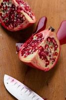 cut pomegranate